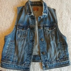 American Eagle Denim Vest Jean Jacket